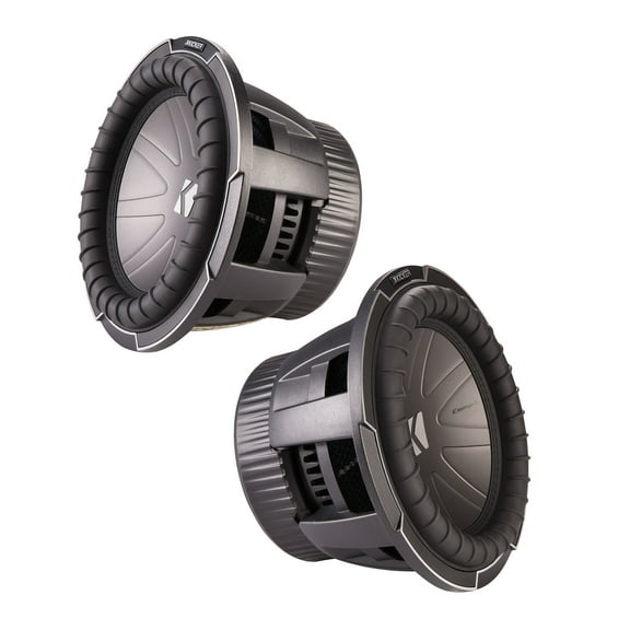 Kicker Q-Class Bundle - Two 42CWQ102 10" Dual 2-Ohm CompQ Subwoofers