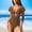 A_ Coffee, variant on Women's One Piece Swimsuit Bathing Suit Halter Triangle Tops V Neck Ruched Short Sleeve Mesh Ruffled Dark Blue M