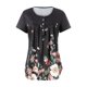 thumbnail image 1 of Sunloudy - Camiseta larga con cuello henley para mujer, camisetas de manga corta con estampado de flores, rayas, llamas y oro Sunloudy  S M L XL XXL, 1 of 8