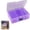 Purple, variant on Zoowood Bead Organizer Clear Jewelry Box Diamond Art Storage Containers Plastic Craft Case with Hinged Lids for Small Accessories