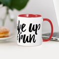 thumbnail image 4 of CafePress - Wake Up And Run - 11 oz Ceramic Mug - Novelty Coffee Tea Cup, 4 of 6