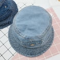 thumbnail image 2 of LNMQLPDBS Sun Hat for Baby Short Brim Trendy Denim Fisherman Hat with Pocket Toddler 2-3 Years Old Spring Autumn Outdoor Shade Hat Casual Foldable Summer Sunhat for Going Out ﻿, 2 of 7