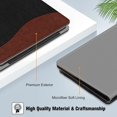 thumbnail image 3 of Fintie 6.8" Folio Tablet Case, Leather Black & Brown, 3 of 18