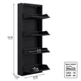 thumbnail image 3 of CEHA USA Antibacterial 4 Tier metal shoe cabinet without holes, 3 of 6