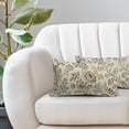 thumbnail image 5 of Sage Green Brown Vintage Floral Pillow Covers 12x20 Inch Set of 2 Chinoiserie Flower Netural Decorative Lumbar Throw Pillowcases Rustic Farmhouse Accent Outdoor Cushion Cases Decor for Sofa Couch, 5 of 7