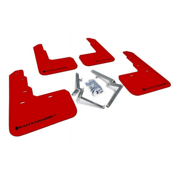 Rally Armor UR Red Mud Flap w/ Black Logo for 2017-18 Honda Civic Type R