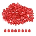 thumbnail image 1 of Marcador de percha de ropa Uxcell Etiquetas de plástico en blanco para ropa Marcadores de tamaño para codificación de color de prendas Accesorios rojos, 1 of 7