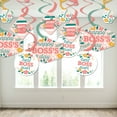 thumbnail image 3 of Big Dot of Happiness Female Best Boss Ever - Women Boss's Day Hanging Decor - Party Decoration Swirls - Set of 40, 3 of 8