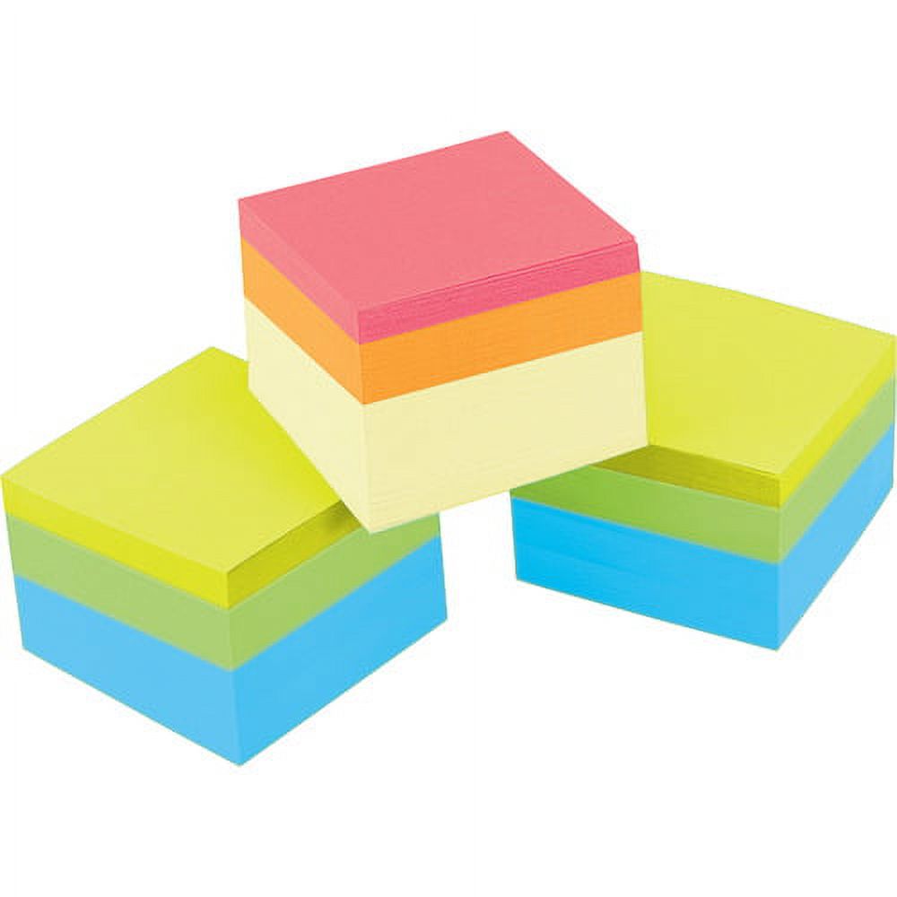 Post-it Adhesive Square Sticky Notes, 2" x 2", Green Wave, 3 Pads