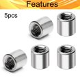 thumbnail image 4 of Huggegwe Écrous de Connexion Ronds pour Manchon Fileté 5 Pcs CJB91-25835, 4 of 6