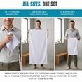 thumbnail image 5 of Utopia Towels 8 Piece Towel Set – Super Absorbent & Quicker-to-Dry, Thick 100% Ring Spun Cotton Towels for Bathroom, Spa & Hotel – 2 Bath, 2 Hand, 4 Washcloths, White, 5 of 7
