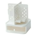 thumbnail image 5 of TISHITA Desktop Organizer Pen Holder Card Holder Container Stationery Supplies Pegboard Makeup Organizer Desk Organiser for Classroom White, 5 of 7
