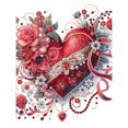 thumbnail image 1 of Kit Con Forma Especial Parcial 5D DIY Flores Amor 30x40cm, 1 of 9