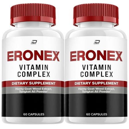 (2 Pack) Eronex for Men Capsules, Eronex Vitamin Complex Pills, Ero Nex Official Formula, Eronex para Hombres Dietary Supplement, All Natural Support Formula Reviews (120 Capsules)