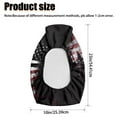 thumbnail image 7 of Uorisanigo Waterproof ATV Seat Cover Dustproof Anti UV American Flag Wolf Seat Protection for Polaris Scrambler 400 500 850 1000 & Polaris Sportsman 570 450 850 for All Seasons, 7 of 7