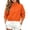 Orange, variant on Girls Cropped Half Zipper Sweatshirt Mock Neck Pullover Sweater Solid Fall Winter Tops for Kids Tween Girls (White,12-13 Years)