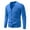Blue, variant on Men's V Neck Jacquard Knitted Sweater Jacket Mens Pullover Sweater