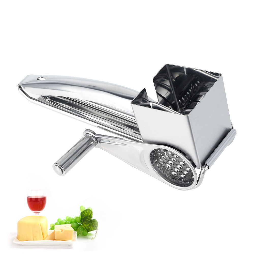 Rotary Cheese Grater Grinder Stainless Steel Vegetable Nuts Cutter