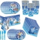 thumbnail image 2 of Disney-Juego de vajilla con temática de Cenicienta para niña, suministros de fiesta, globos, vasos, platos, servilletas, manteles, 2 of 4