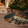 thumbnail image 5 of Sikiie Modern Cute Dog Nativity Christmas Tree Skirt, Jesus Christian Winter Holiday Tree Mat Decoration(30-48IN)48", 5 of 6
