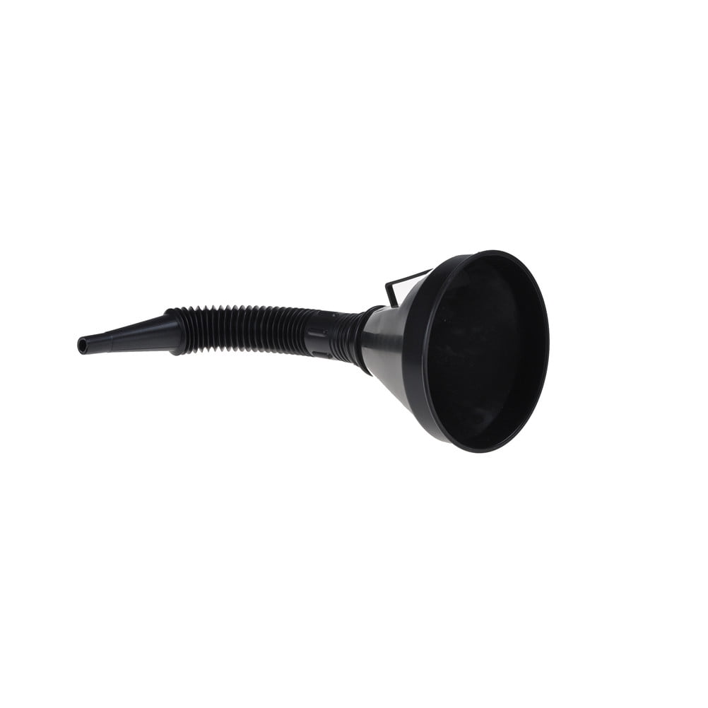 Black Car Motorcycle Flexible Funnel Spout Mesh Screen Strainer Oil Gas Fuel EB