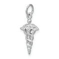 thumbnail image 5 of FB Jewels 14k White Gold 3-D Caduceus Charm, 5 of 5