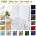 thumbnail image 4 of OVZME Kalme 2 Panels Pure White Grommet Blackout Curtains 84 inch Length, Thermal Insulated Room Darkening Curtain Drapes for Living Room Bedroom, Each W40 x L84 inch, Pure White, 4 of 8