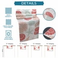 thumbnail image 6 of Red Orange Coastal Table Runner 72 Inches, Starfish Shell Coral Summer Beach Ocean Bed Runner Dresser Scarves Tabletop for Indoor Outdoor Parties/Ceremony/Banquet, 16" x 72", 6 of 9