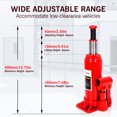 thumbnail image 3 of 6 Ton Hydraulic Bottle Jack,Heavy Duty Welded Car Jack, Manual , 7.5"-16" High  Capacity for Automotive Car Repair Shop Use, 3 of 9