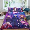 thumbnail image 2 of Funneh Krew Conjunto de sábanas temático, trío de piezas, cómodo y amigable con la piel, diseño único, regalo de decoración para el hogar para familiares, amigos y fans,135cm *200cm, 2 of 6