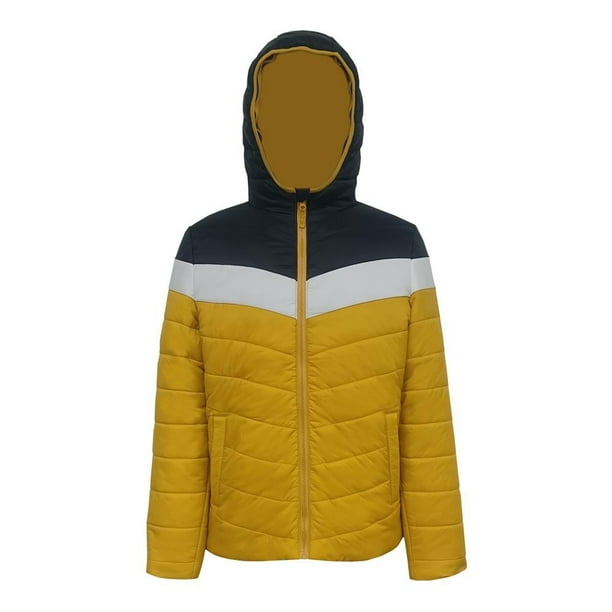 Chamarra Acolchada George para Niño Juvenil, Acolchada con Capucha