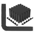 thumbnail image 1 of Gymax 54 Pack Interlocking EVA Foam Floor Tiles 2/5 Inch Thick Puzzle Exercise Mats Black, 1 of 10