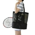 thumbnail image 1 of Mesh Shoulder Bag, Double Layer Beach Tote Fashionable High Capacity Breathable  For Outdoor, 1 of 7