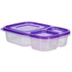 thumbnail image 2 of DQrwqpou Contenedor Frutas Con 3 Compartimentos Caja Bento Reutilizable para Estudiantes (púrpura), 2 of 3