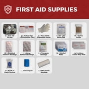 Vital 72 Hour Emergency Survival Kit for Family - Bug Out Bag for Hurricanes, Floods, Tornadoes or Other Disasters - 72 Hour Kit of Food & Water for 2 Per Bag