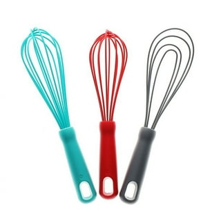 Cuisipro 10 Red Silicone Coated Flat Whisk - Austin, Texas — Faraday's  Kitchen Store