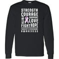 thumbnail image 3 of Inktastic Turners Syndrome Awareness Strength Courage Support Long Sleeve T-Shirt, 3 of 5