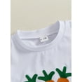 thumbnail image 6 of Baby Boy Easter Outfit 6 12 18 24 Months 2T 3T 4T Toddler Kids Boys Summer Clothes Carrot Cart Embroidery Short Sleeve T-shirt Plaid Elastic Waist Shorts 2 Pcs Set, 6 of 9