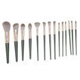 thumbnail image 3 of Juego de 14 brochas de maquillaje JAAS fibra sintética con BOLSA de CUERO PU, 3 of 5