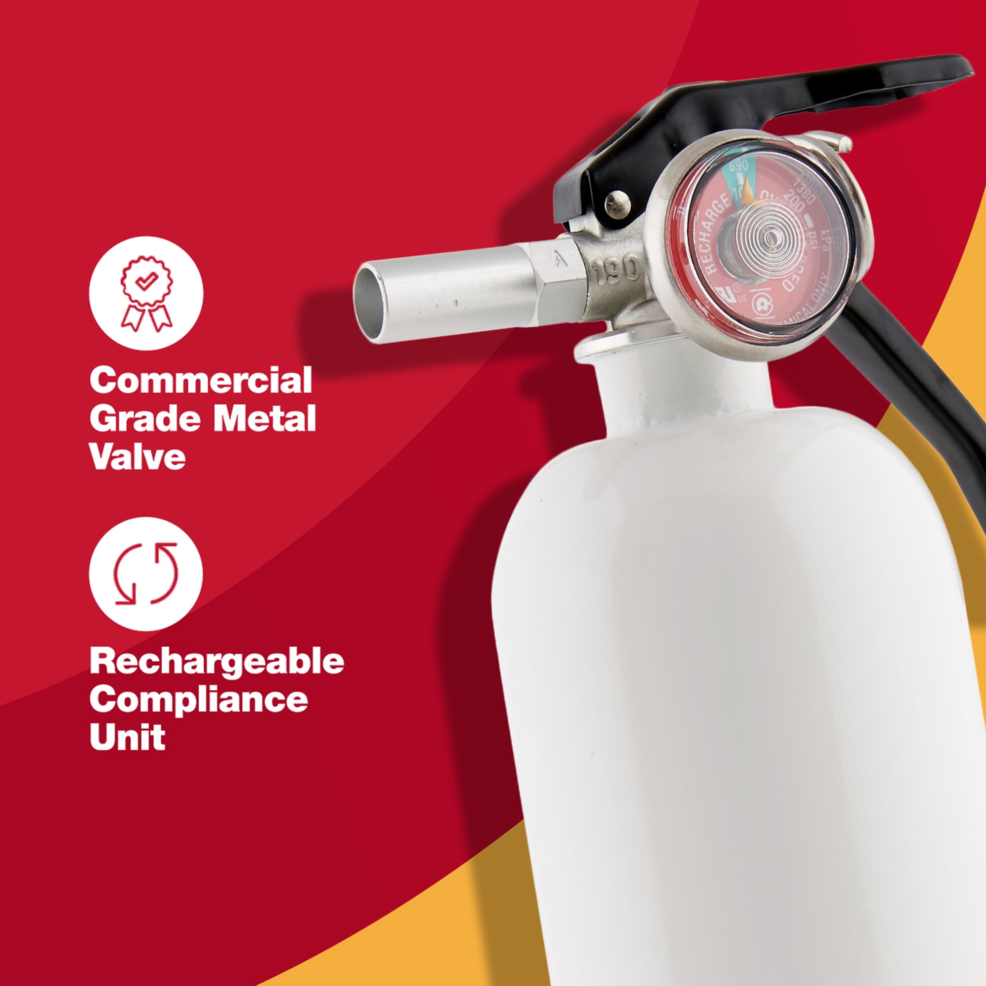 First Alert REC5 Recreation Fire Extinguisher UL Rated 5-B:C, White