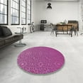 thumbnail image 3 of Ahgly Company Indoor Square Patterned Medium Violet Red Pink Area Rugs, 5' Square, 3 of 6