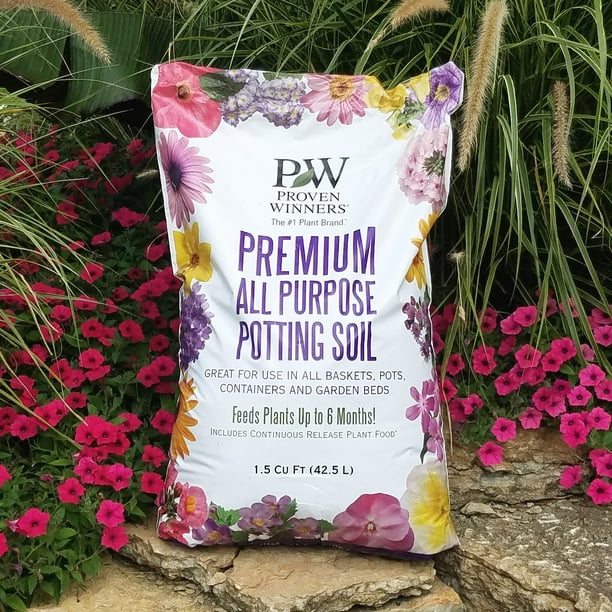 1 5 Cu Ft Premium All Purpose Potting Soil Walmart Com Walmart Com