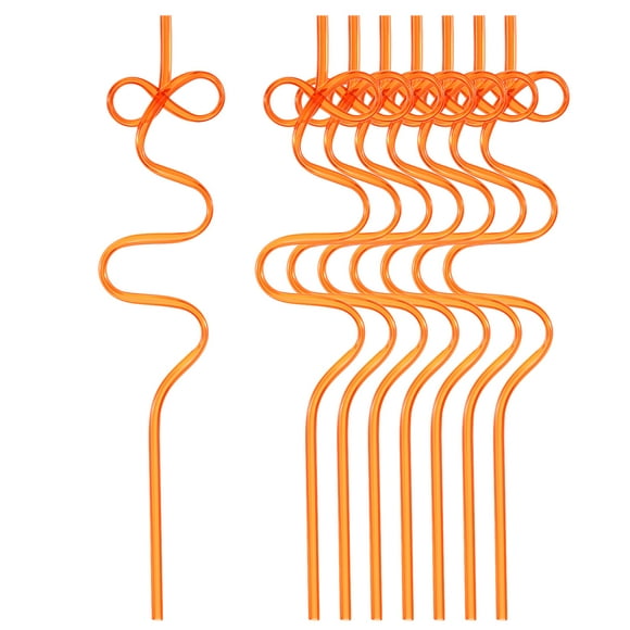Unique Bargains 20pcs Silly Straws, 245x45mm Crazy Straws for Gift Christmas Birthday Wedding Party Supplies Decoration