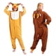 thumbnail image 2 of Pijamas de dibujos animados de ciervo sika de Papá Noel para hombres y mujeres, ropa bonita y cálida para el hogar, forro polar con ciervo navideño, 2 of 6