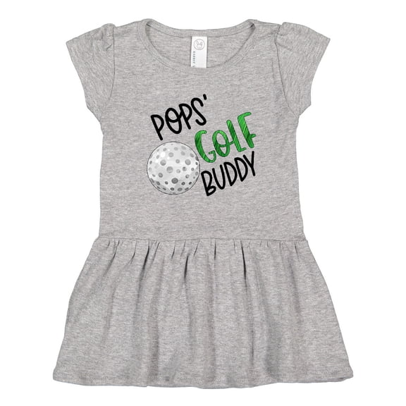Inktastic Pops' Golf Buddy with Golf Ball Girls Toddler Dress
