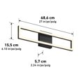 thumbnail image 3 of Artika Dover LED Bathroom Vanity Light Matte Black, 3 of 8