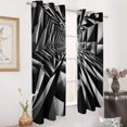 thumbnail image 2 of Geometric Lattice Modern Window for Living Room Curtains for Child Bedroom Kitchen Decor Blinds Drapes, 2 of 7