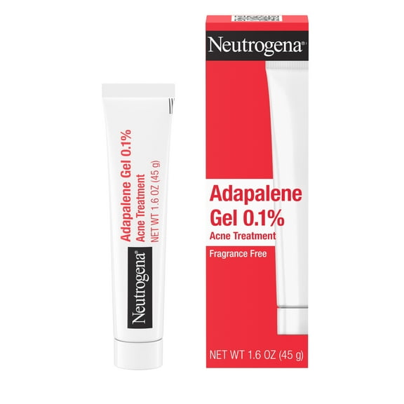 Neutrogena 0.1% Adapalene Gel Acne Treatment, Topical Retinoid, 1.6 oz