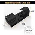 thumbnail image 4 of 40Pcs Plastic Cable Clips with Adhesive Tape Cord Organziers Cable Management Clips, 4 of 5