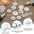 thumbnail image 3 of 1-1/8 Insulation Washers, 400 Set 28mm Metal Insulation Washers Foam Board Fasteners Perforated Plaster Washers with Screw Galvanized Steel for Foam Board Fixing Fastening Wall, 3 of 7